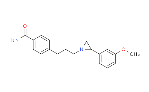 CAS No. 88960-99-0, 4-(3-(2-(3-Methoxyphenyl)aziridin-1-yl)propyl)benzamide