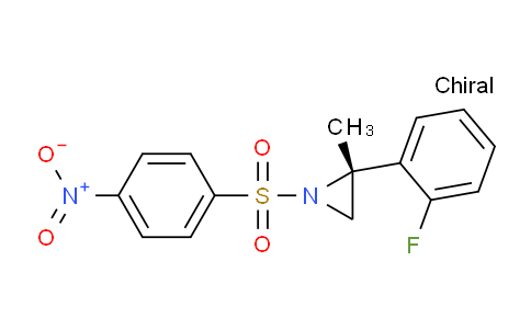 CAS No. 2055848-86-5, (R)-2-(2-Fluorophenyl)-2-methyl-1-((4-nitrophenyl)sulfonyl)aziridine