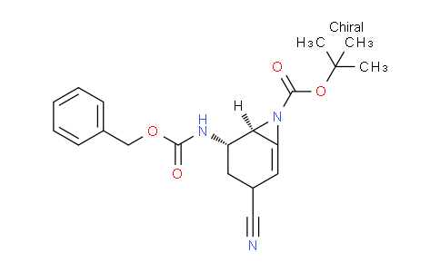 CAS No. 927395-61-7, tert-butyl (5S,6R)-5-(((benzyloxy)carbonyl)amino)-3-cyano-7-azabicyclo[4.1.0]hept-1-ene-7-carboxylate