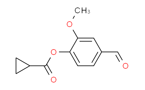 CAS No. 380336-99-2, 4-formyl-2-methoxyphenyl cyclopropanecarboxylate