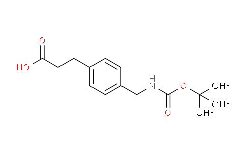 CAS No. 132691-45-3, 3-(4-(((tert-butoxycarbonyl)amino)methyl)phenyl)propanoic acid