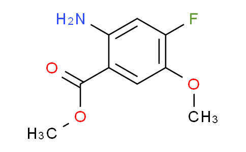CAS No. 159768-51-1, methyl 2-amino-4-fluoro-5-methoxybenzoate