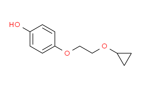 CAS No. 885274-40-8, 4-(2-cyclopropoxyethoxy)phenol