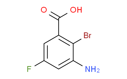 CAS No. 1343343-57-6, 3-amino-2-bromo-5-fluorobenzoic acid