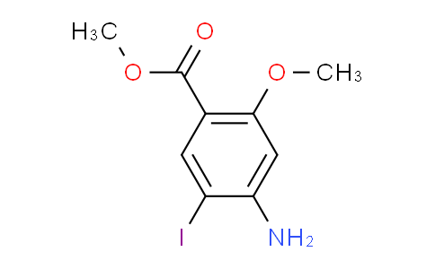 CAS No. 137832-56-5, methyl 4-amino-5-iodo-2-methoxybenzoate