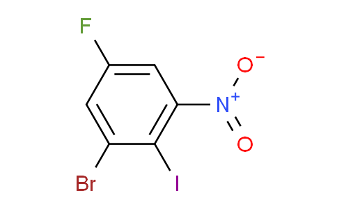 CAS No. 144580-17-6, 1-bromo-5-fluoro-2-iodo-3-nitrobenzene