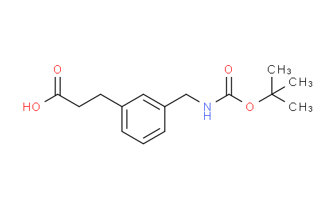 CAS No. 171663-00-6, 3-(3-(((tert-butoxycarbonyl)amino)methyl)phenyl)propanoic acid