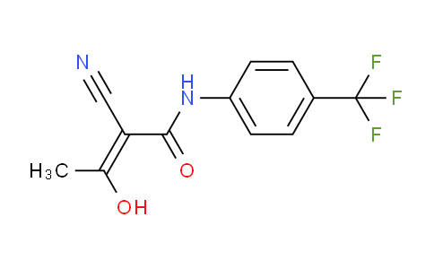 CAS No. 108605-62-5, (Z)-2-cyano-3-hydroxy-N-(4-(trifluoromethyl)phenyl)but-2-enamide