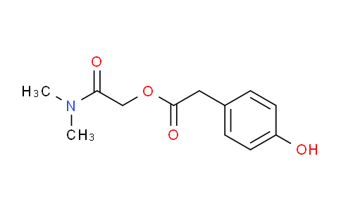 CAS No. 59721-16-3, 2-(dimethylamino)-2-oxoethyl 2-(4-hydroxyphenyl)acetate