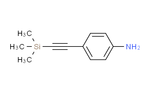 CAS No. 75867-39-9, 4-(Trimethylsilylethynyl)aniline