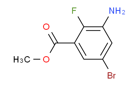 CAS No. 1339049-19-2, Methyl 3-amino-5-bromo-2-fluorobenzoate