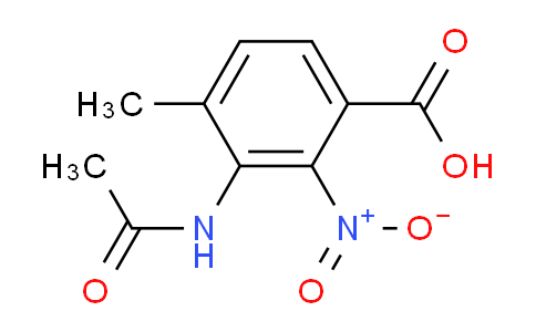 CAS No. 7356-52-7, 3-Acetamido-4-methyl-2-nitrobenzoic acid