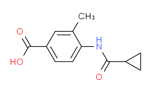 CAS No. 926224-22-8, 4-(Cyclopropanecarboxamido)-3-methylbenzoic acid