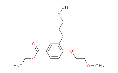 CAS No. 183322-16-9, Ethyl 3,4-bis(2-methoxyethoxy)benzoate