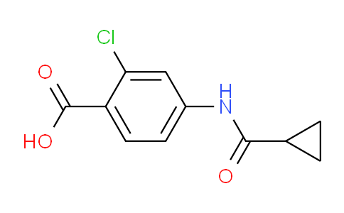 CAS No. 1249352-65-5, 2-Chloro-4-(cyclopropanecarboxamido)benzoic acid