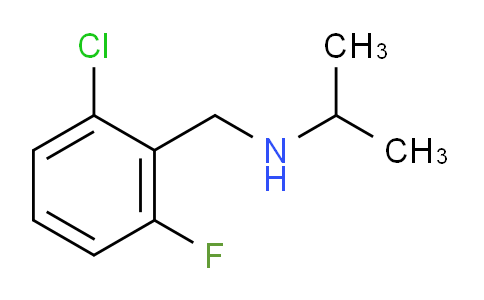 CAS No. 62924-66-7, N-(2-Chloro-6-fluorobenzyl)propan-2-amine