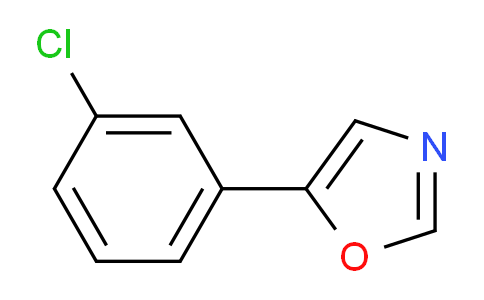 CAS No. 89808-76-4, 5-(3-Chlorophenyl)-1,3-oxazole