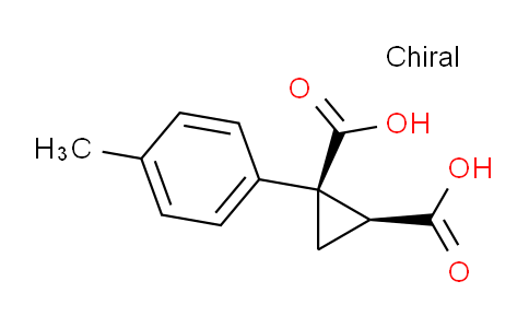 CAS No. 66504-83-4, (1R,2S)-1-(p-tolyl)cyclopropane-1,2-dicarboxylic acid