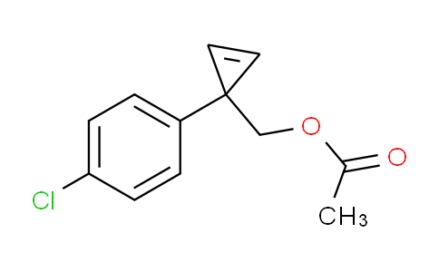 CAS No. 682760-59-4, (1-(4-chlorophenyl)cycloprop-2-en-1-yl)methyl acetate