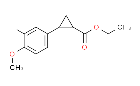CAS No. 1234845-29-4, ethyl 2-(3-fluoro-4-methoxyphenyl)cyclopropane-1-carboxylate