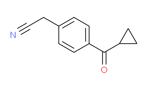 CAS No. 35981-67-0, 2-(4-(Cyclopropanecarbonyl)phenyl)acetonitrile