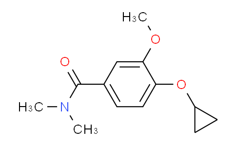 CAS No. 1243464-88-1, 4-cyclopropoxy-3-methoxy-N,N-dimethylbenzamide