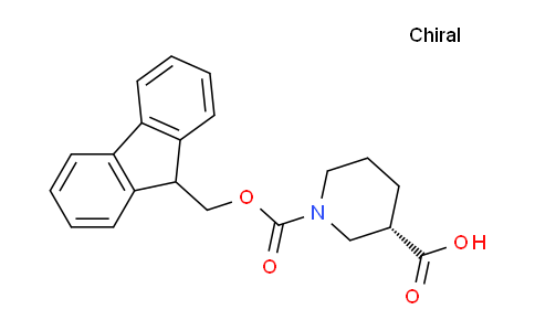 CAS No. 193693-68-4, (S)-1-(((9H-Fluoren-9-yl)methoxy)carbonyl)piperidine-3-carboxylic acid