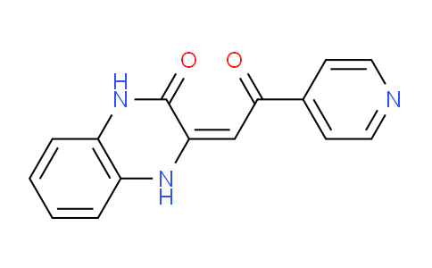 CAS No. 904818-35-5, 3-(2-Oxo-2-(pyridin-4-yl)ethylidene)-3,4-dihydroquinoxalin-2(1H)-one