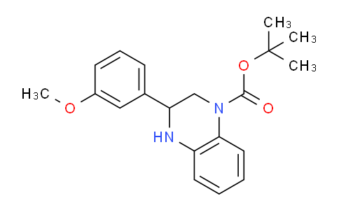 CAS No. 1185116-53-3, tert-Butyl 3-(3-methoxyphenyl)-3,4-dihydroquinoxaline-1(2H)-carboxylate