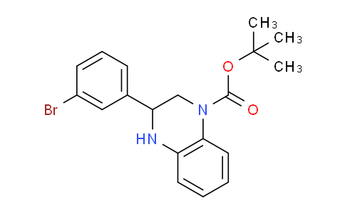 CAS No. 1186194-42-2, tert-Butyl 3-(3-bromophenyl)-3,4-dihydroquinoxaline-1(2H)-carboxylate