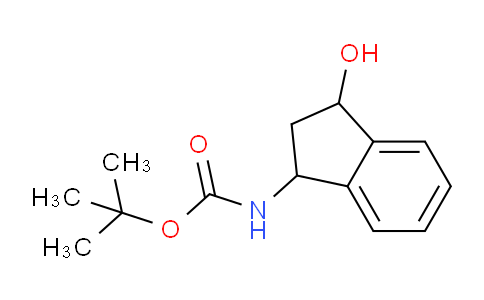 CAS No. 1086378-71-3, tert-Butyl (3-hydroxy-2,3-dihydro-1H-inden-1-yl)carbamate