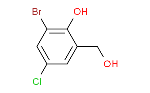 CAS No. 116795-47-2, 3-Bromo-5-chloro-2-hydroxybenzyl alcohol