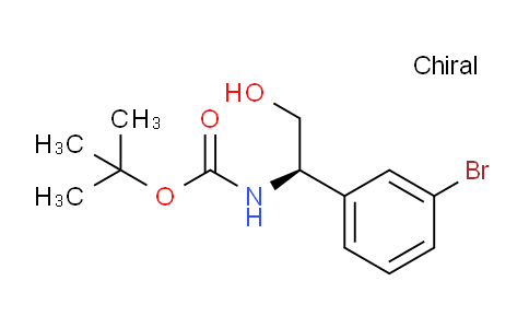 CAS No. 380610-92-4, (R)-tert-Butyl (1-(3-bromophenyl)-2-hydroxyethyl)carbamate