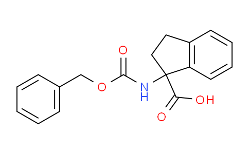 CAS No. 166586-72-7, 1-(((Benzyloxy)carbonyl)amino)-2,3-dihydro-1H-indene-1-carboxylic acid