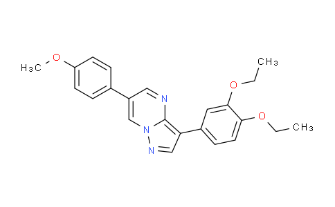 CAS No. 893612-73-2, 3-(3,4-Diethoxyphenyl)-6-(4-methoxyphenyl)pyrazolo[1,5-a]pyrimidine