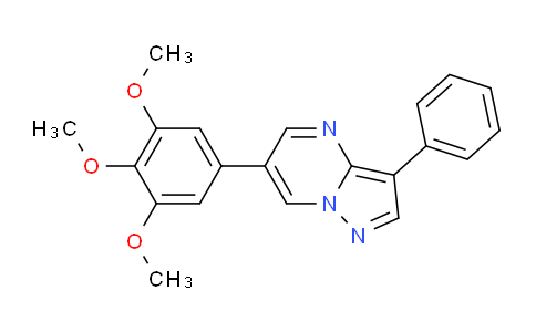 CAS No. 893613-41-7, 3-Phenyl-6-(3,4,5-trimethoxyphenyl)pyrazolo[1,5-a]pyrimidine
