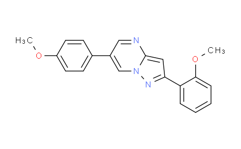 CAS No. 893613-33-7, 2-(2-Methoxyphenyl)-6-(4-methoxyphenyl)pyrazolo[1,5-a]pyrimidine