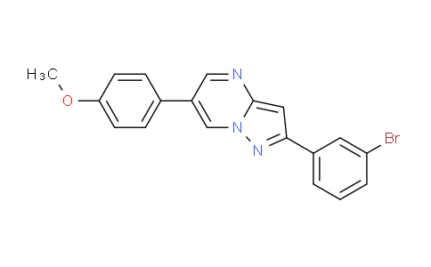 CAS No. 893613-45-1, 2-(3-Bromophenyl)-6-(4-methoxyphenyl)pyrazolo[1,5-a]pyrimidine
