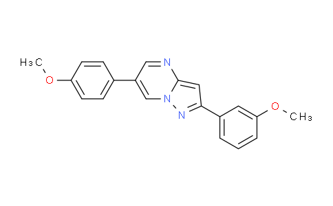 CAS No. 893613-17-7, 2-(3-Methoxyphenyl)-6-(4-methoxyphenyl)pyrazolo[1,5-a]pyrimidine
