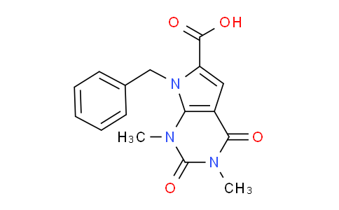 CAS No. 1086386-28-8, 7-Benzyl-1,3-dimethyl-2,4-dioxo-2,3,4,7-tetrahydro-1H-pyrrolo[2,3-d]pyrimidine-6-carboxylic acid