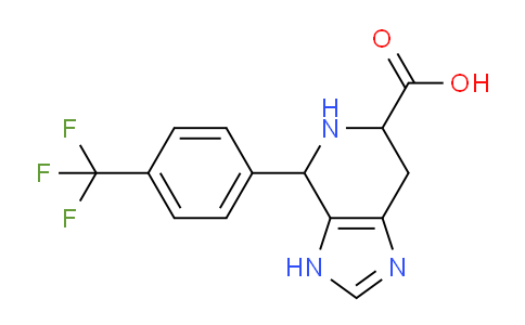 CAS No. 1137469-04-5, 4-(4-(Trifluoromethyl)phenyl)-4,5,6,7-tetrahydro-3H-imidazo[4,5-c]pyridine-6-carboxylic acid