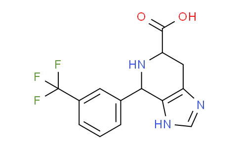 CAS No. 1137666-52-4, 4-(3-(Trifluoromethyl)phenyl)-4,5,6,7-tetrahydro-3H-imidazo[4,5-c]pyridine-6-carboxylic acid