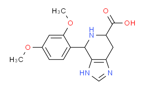CAS No. 1214042-96-2, 4-(2,4-Dimethoxyphenyl)-4,5,6,7-tetrahydro-3H-imidazo[4,5-c]pyridine-6-carboxylic acid