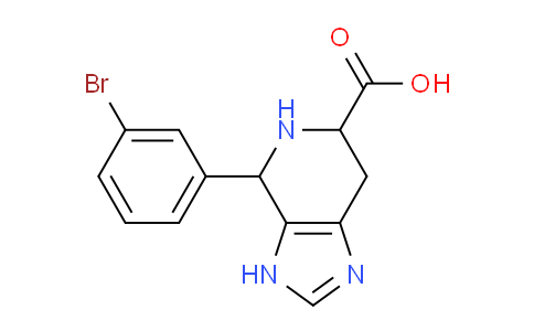 CAS No. 1214049-28-1, 4-(3-Bromophenyl)-4,5,6,7-tetrahydro-3H-imidazo[4,5-c]pyridine-6-carboxylic acid