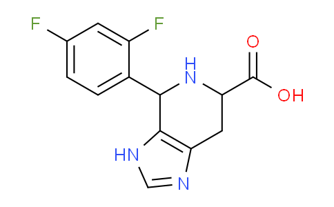 CAS No. 1214186-86-3, 4-(2,4-Difluorophenyl)-4,5,6,7-tetrahydro-3H-imidazo[4,5-c]pyridine-6-carboxylic acid