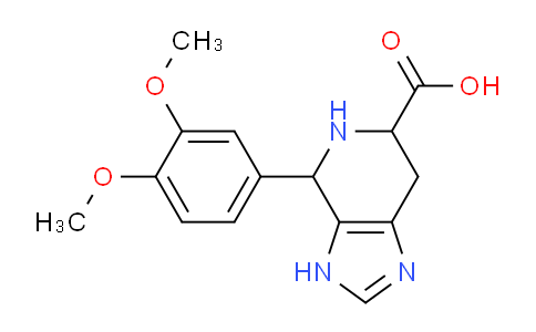 CAS No. 1214189-02-2, 4-(3,4-Dimethoxyphenyl)-4,5,6,7-tetrahydro-3H-imidazo[4,5-c]pyridine-6-carboxylic acid