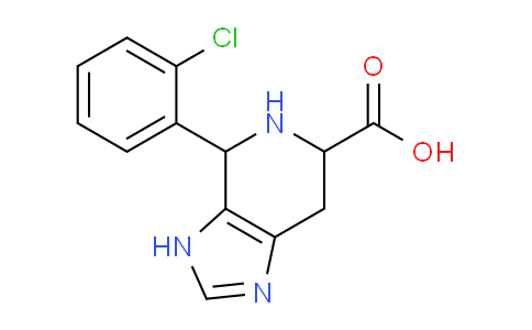 CAS No. 1214235-07-0, 4-(2-Chlorophenyl)-4,5,6,7-tetrahydro-3H-imidazo[4,5-c]pyridine-6-carboxylic acid