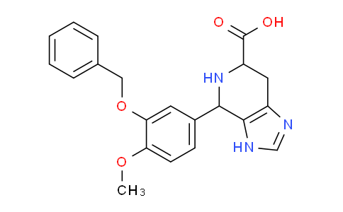 CAS No. 1426142-66-6, 4-(3-(Benzyloxy)-4-methoxyphenyl)-4,5,6,7-tetrahydro-3H-imidazo[4,5-c]pyridine-6-carboxylic acid