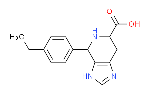 CAS No. 1426142-71-3, 4-(4-Ethylphenyl)-4,5,6,7-tetrahydro-3H-imidazo[4,5-c]pyridine-6-carboxylic acid