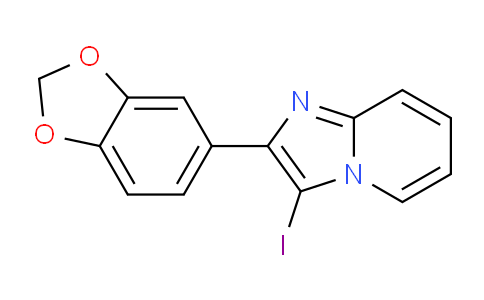 CAS No. 1426142-83-7, 2-(Benzo[d][1,3]dioxol-5-yl)-3-iodoimidazo[1,2-a]pyridine